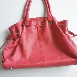 Boden Top Cinch Hobo Leather Shoulder Bag, pink